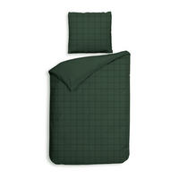 BETTWÄSCHE 2-teilig Diamante Makosatin 155/220 cm  - Waldgrün, Basics, Textil (155/220cm) - Heckettlane