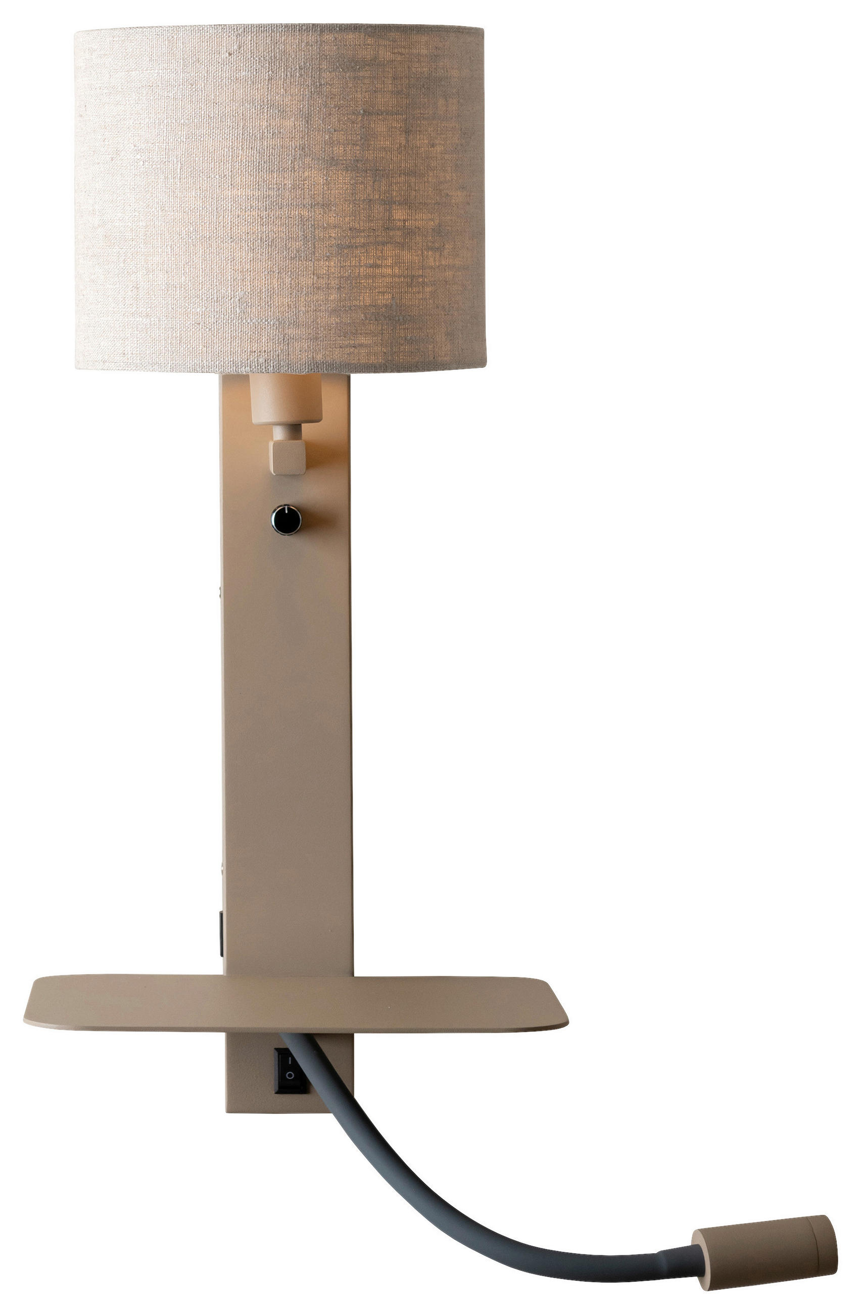 WANDLEUCHTE - Beige, Design, Textil (23,6/22/52cm) - It's about Romi