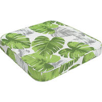 GARTENHOCKERAUFLAGE   43/5/45 cm  - Weiß/Grün, Basics, Textil (43/5/45cm)