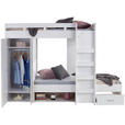 ETAGENBETT - Weiß, KONVENTIONELL, Holzwerkstoff (90/200cm) - Carryhome