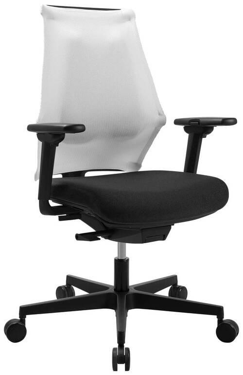 DREHSTUHL Flachgewebe Schwarz, Weiß  - Schwarz/Weiß, MODERN, Kunststoff/Textil (47/100-112/45-51cm) - Topstar