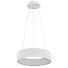 LED-HÄNGLAMPA KEMP 46/12 cm  - vit/transparent, Basics, metall/plast (46/12cm) - Globo