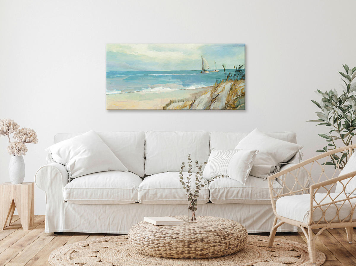 LEINWANDBILD Strand & Meer 115/55 cm  - Multicolor, KONVENTIONELL, Holz/Papier (115/55cm) - Euroart