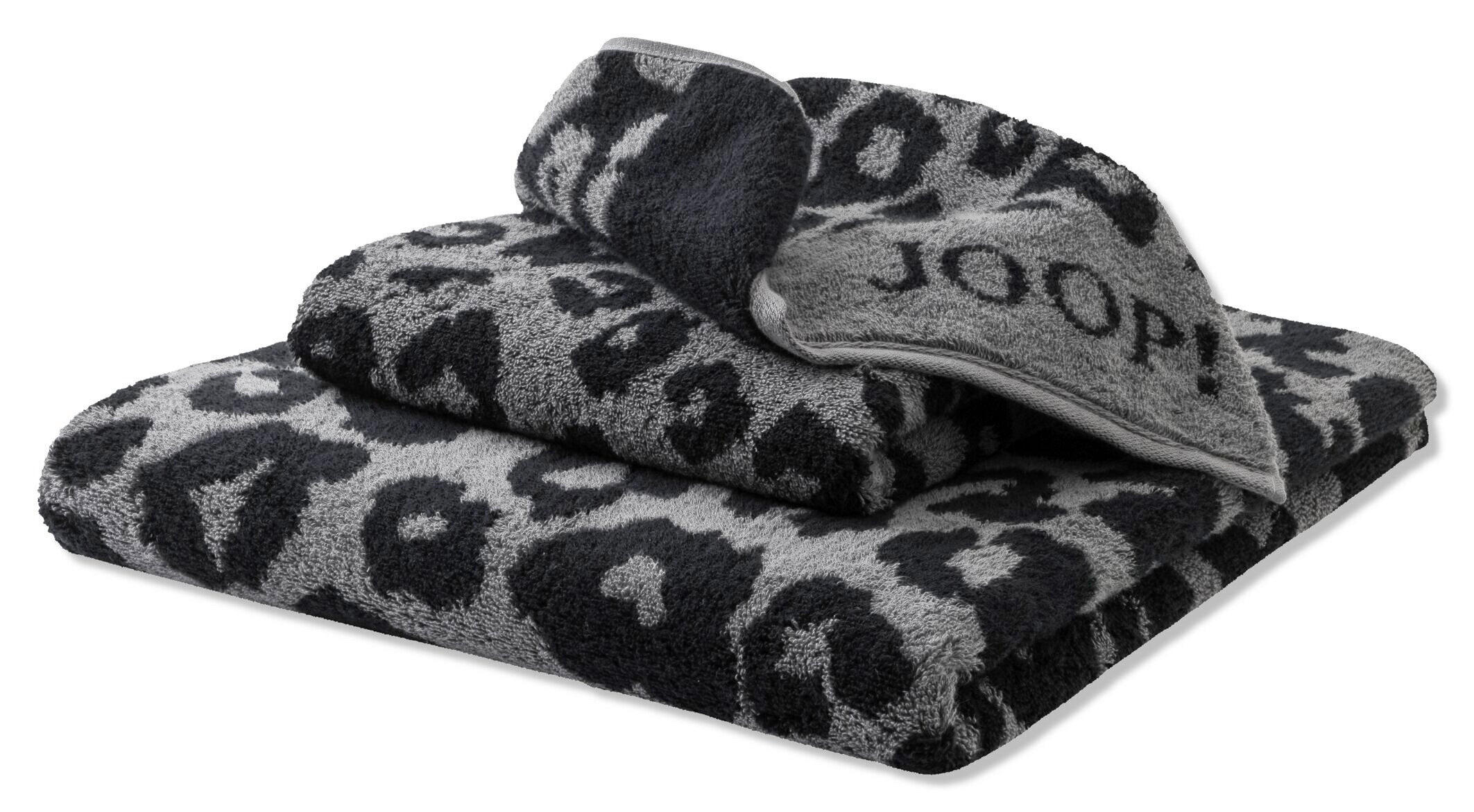 HANDTUCHSET JOOP! LEO Graphitfarben 2-teilig  - Graphitfarben, Basics, Textil (100/50cm) - Joop! Living
