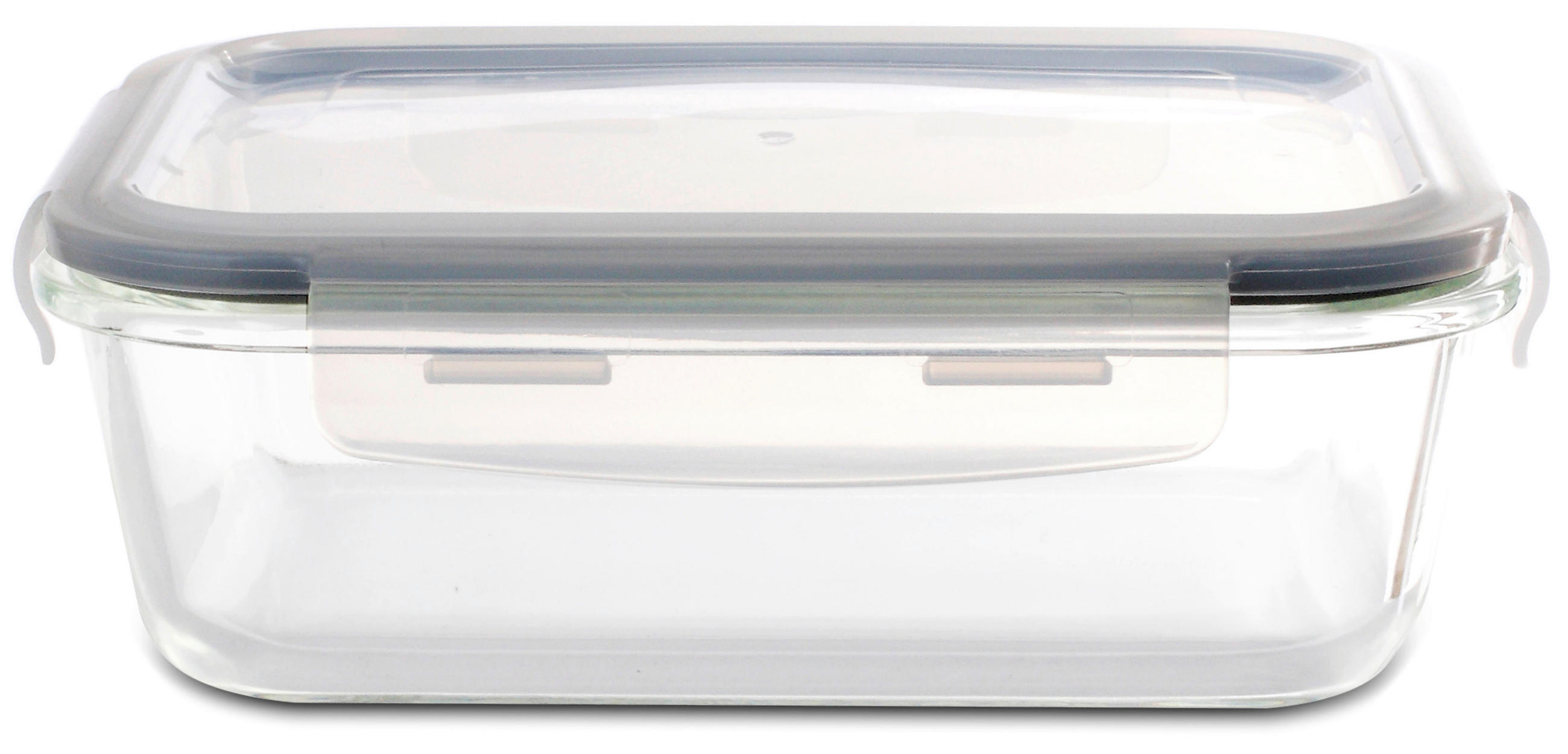 KUTIJA ZA HRANU  0,93 l    - providno/prozirna, Osnovno, staklo/plastika (20,3/15,3/6,6cm) - Homeware Profession.