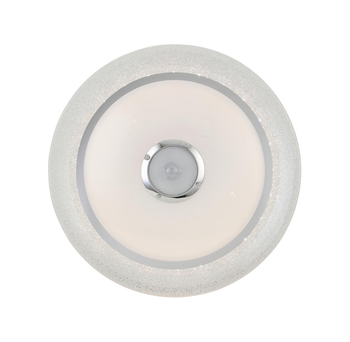 LED MENNYEZETI LÁMPA - krómszínű/fehér, Trend, műanyag/fém (38/8cm) - Novel