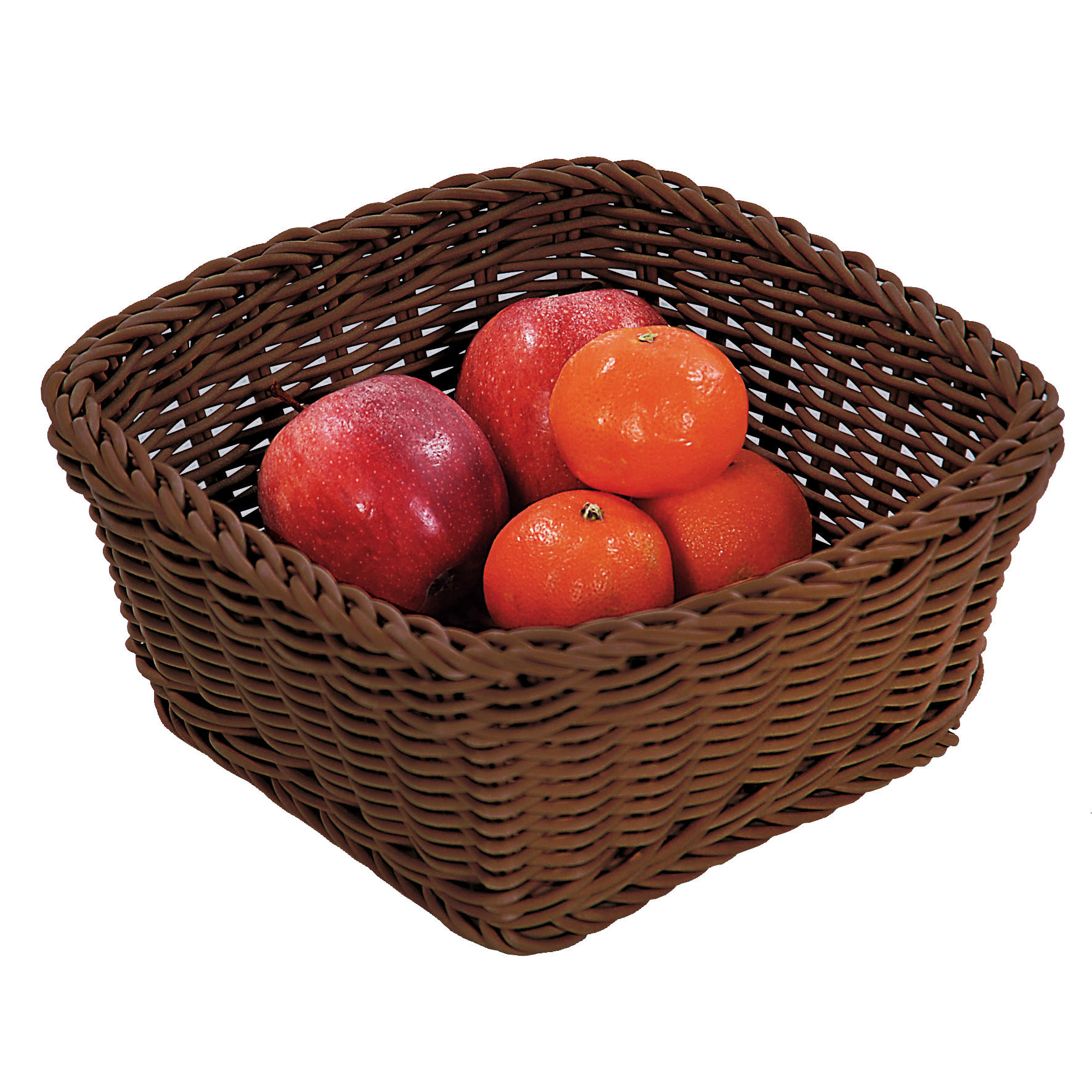 KOŠARICA ZA SADJE       24/24/11 cm - rjava, Basics, umetna masa (24/24/11cm) - Kesper