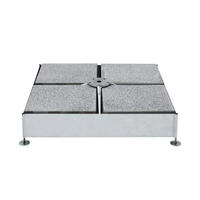 SONNENSCHIRMSTÄNDER Silberfarben  - Silberfarben, KONVENTIONELL, Metall (91/11,5-15,5/91cm) - Glatz