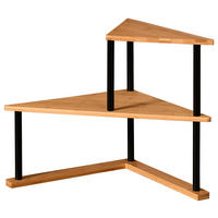 KÜCHENREGAL  - Hellbraun/Schwarz, Basics, Holz/Metall (52/39/29,5cm)