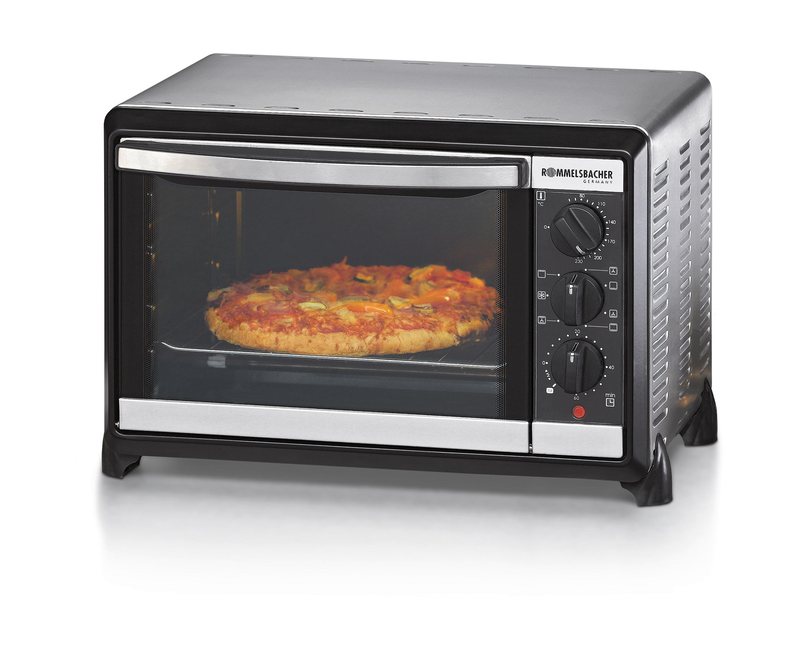MINIBACKOFEN  - Schwarzchrom, Basics, Metall (44/28,5/33,5cm) - Rommelsbacher