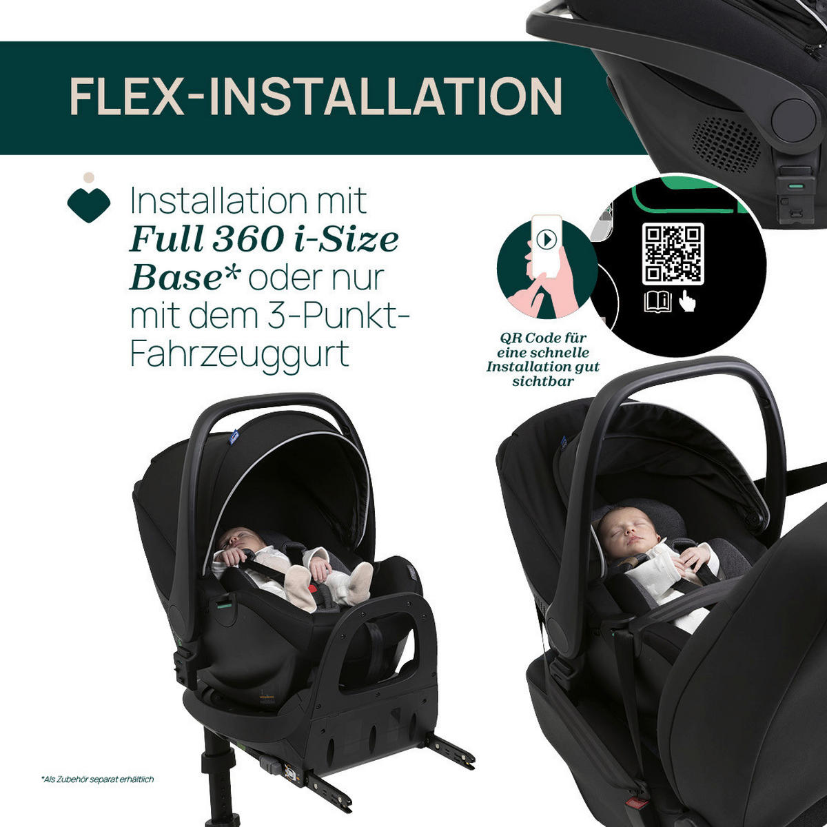 KINDERAUTOSITZ Kory Air Plus Black Lux   - Schwarz, Basics (63/36/57/37cm) - Chicco