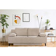 SCHLAFSOFA  in Cord Creme  - Creme/Schwarz, MODERN, Textil/Metall (197/92/88cm) - Novel