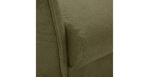 BIGSOFA  in Webstoff Olivgrün  - Schwarz/Olivgrün, KONVENTIONELL, Textil/Metall (282/94/127cm) - Ambia Home