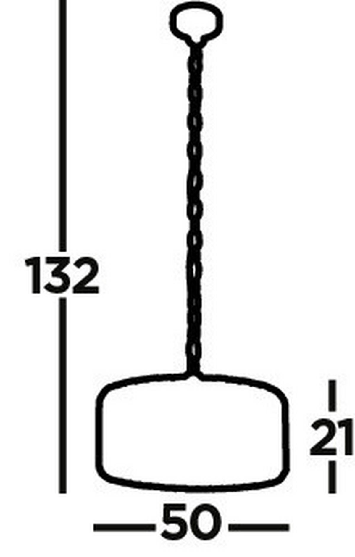 VISEČA SVETILKA  Chapeau      50/132 cm      E27 - barve kroma/barve jantarja, Konvencionalno, kovina/steklo (50/132cm)