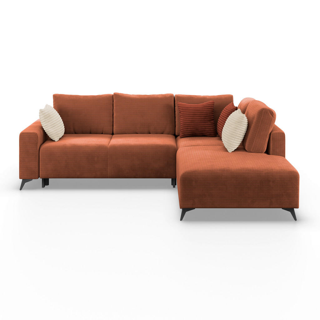 Ecksofa Mit Schlaffunktion Viktor Kupferfarben Cord