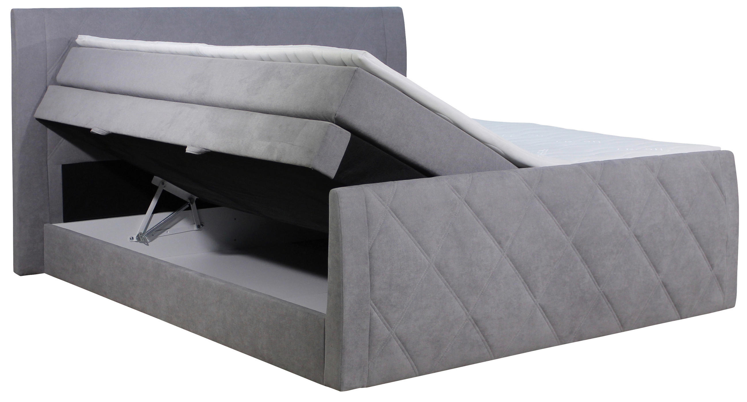 POSTELJA BOXSPRING 180 cm x 200 cm , tekstil rjava - črna/rjava, Konvencionalno, umetna masa/tekstil (201/111/220cm) - Xora