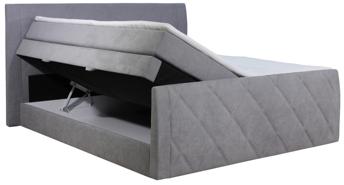 POSTELJA BOXSPRING 180 cm   x 200 cm  , tekstil rjava  - črna/rjava, Konvencionalno, umetna masa/tekstil (201/111/220cm) - Xora