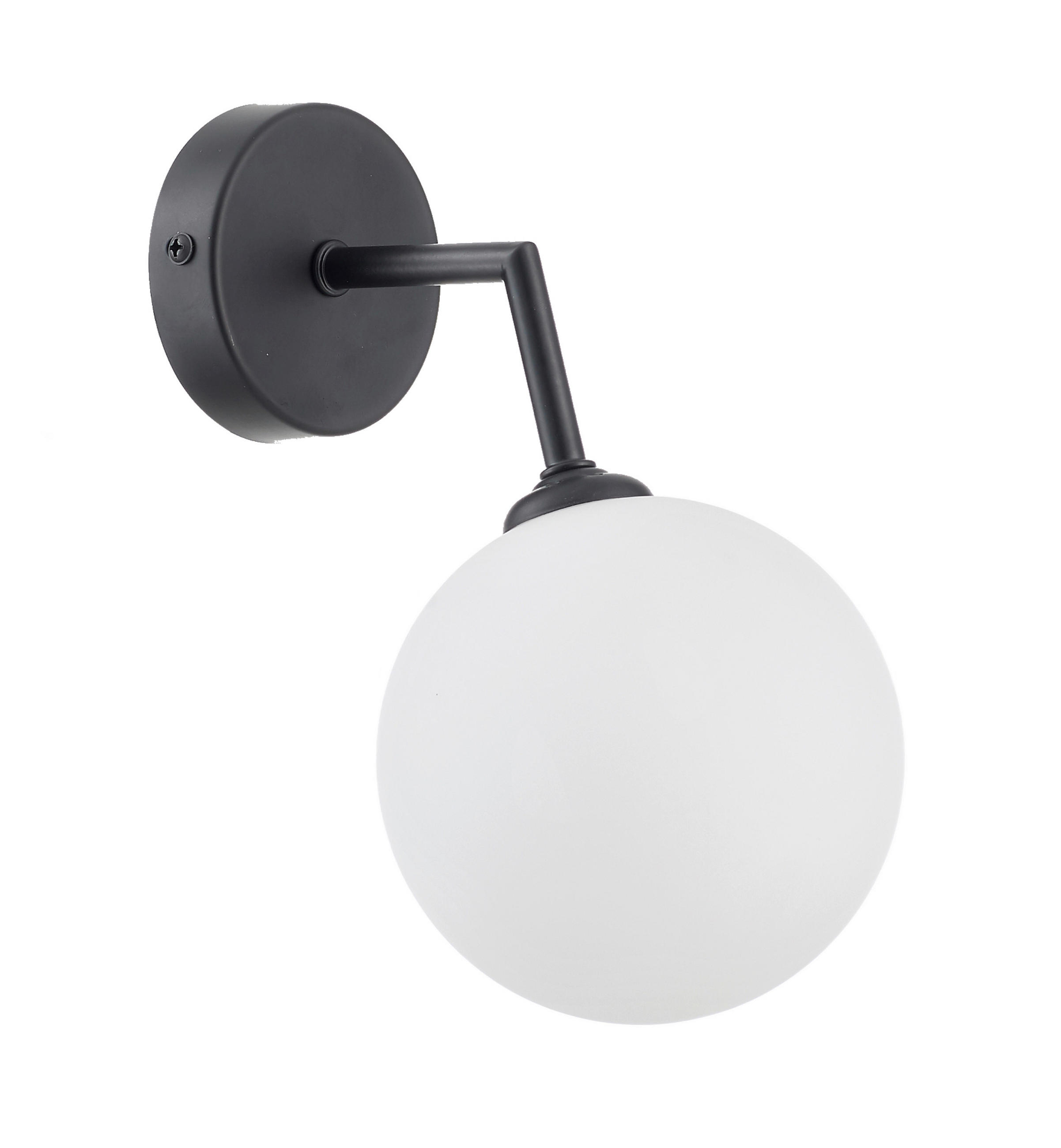 WANDLEUCHTE Dorado 21.5/12/18 cm  - Schwarz, KONVENTIONELL, Glas (21.5/12/18cm)