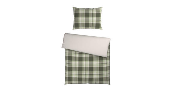 WENDEBETTWÄSCHE Leinenoptik 140/200 cm  - Grün, KONVENTIONELL, Textil (140/200cm) - Novel