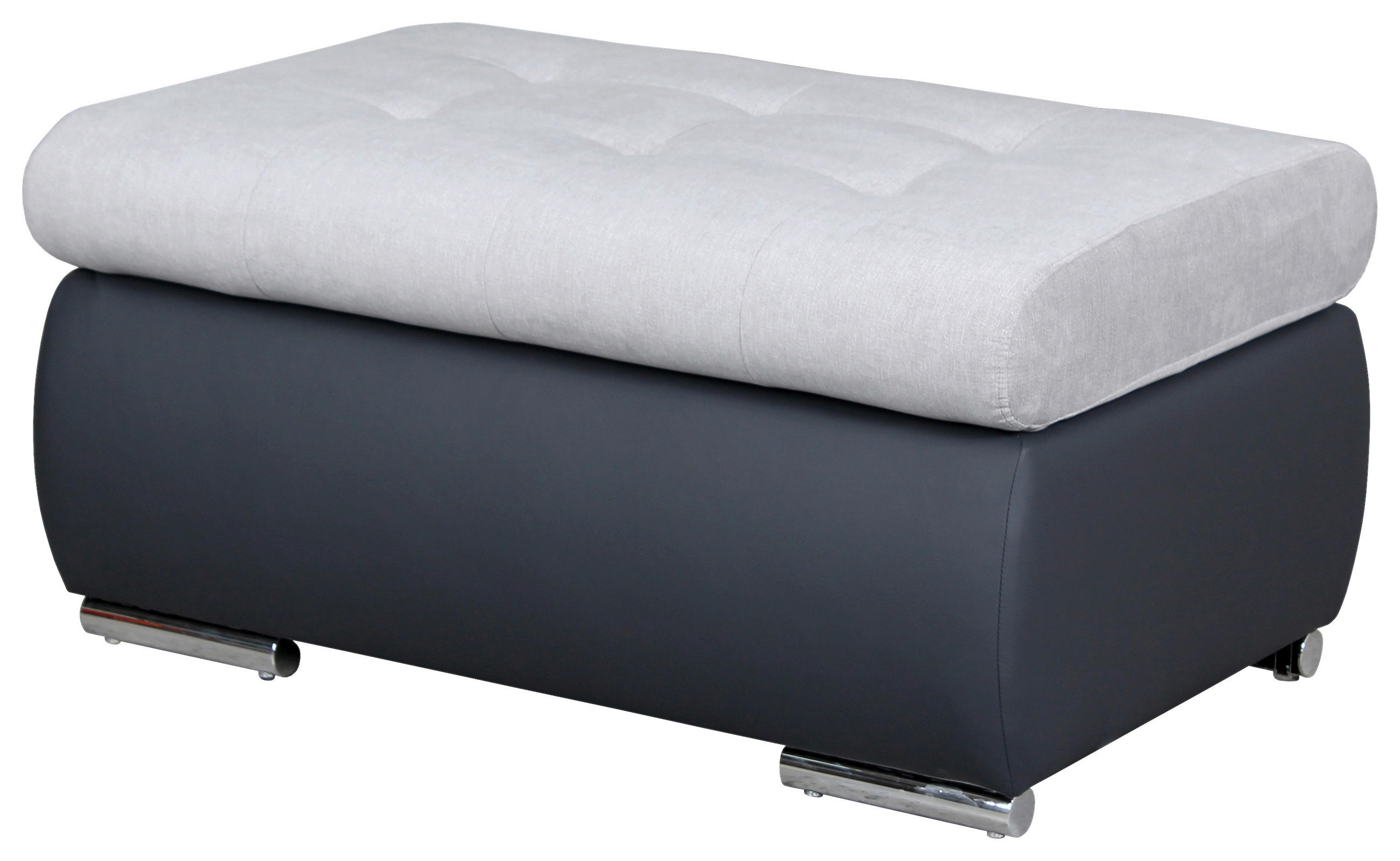 Mid.you Hocker Grau, Dunkelgrau 92x45x61 cm