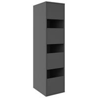 MEHRZWECKSCHRANK 50/210/67,5 cm  in Anthrazit  - Anthrazit, Basics, Holzwerkstoff (50/210/67,5cm) - Xora