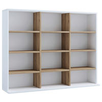 REGAL Weiß, Honigeiche  - Honigeiche/Weiß, Design, Holzwerkstoff (102/82/23cm) - MID.YOU