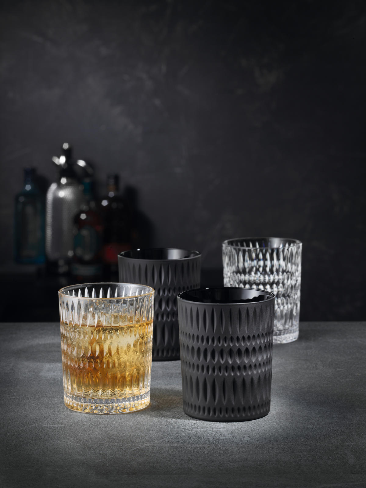 WHISKYGLAS 304 ml 2-teilig  - Schwarz, LIFESTYLE, Glas - Nachtmann
