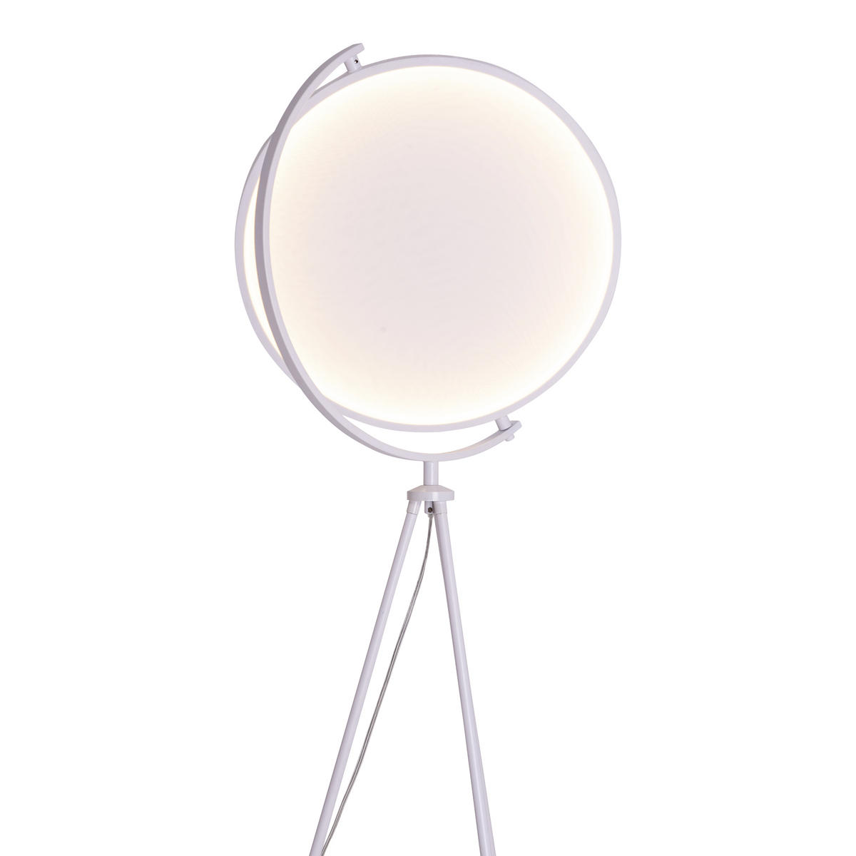 LED-STEHLEUCHTE 41/156 cm    - Weiß, Design, Kunststoff/Textil (41/156cm) - Näve