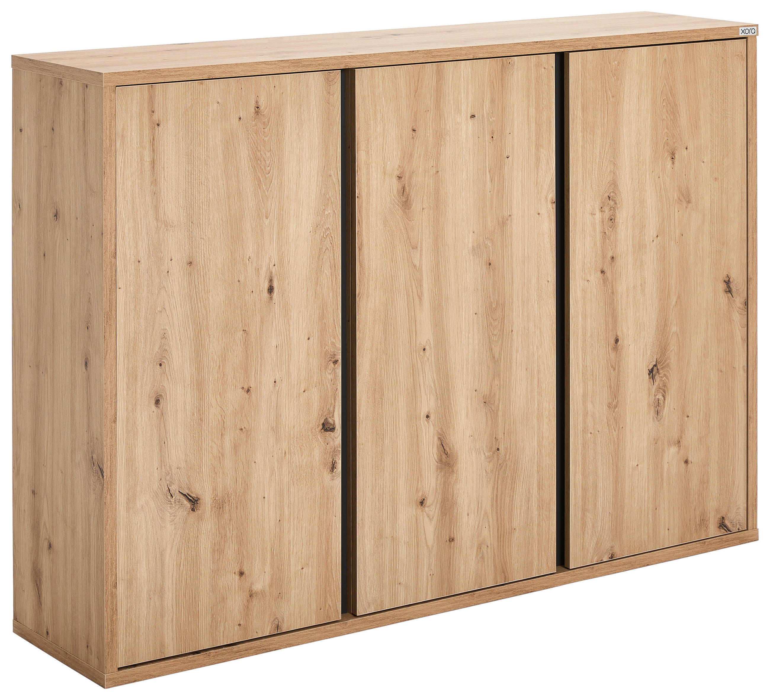 Xora Schuhschrank Eiche Artisan, Anthrazit 134.9x96x33.8 cm