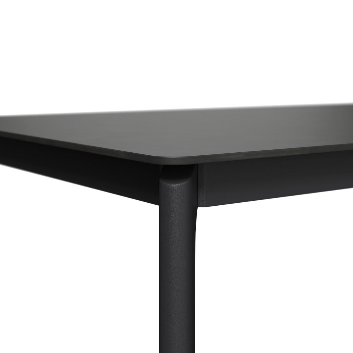 GARTENTISCH 180/75/90 cm Metall, Stein rechteckig  - Dunkelgrau, Basics, Stein/Metall (180/75/90cm) - Ambia Garden