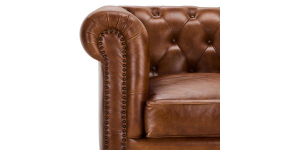 SESSEL in Echtleder Braun  - Braun, LIFESTYLE, Leder (84/79/77cm) - Landscape