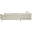 ECKSOFA in Webstoff Beige  - Beige/Schwarz, Design, Textil/Metall (235/280cm) - Hom`in