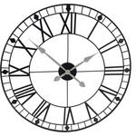 WANDUHR Schwarz  - Schwarz, Basics, Metall (75cm) - Ambia Home