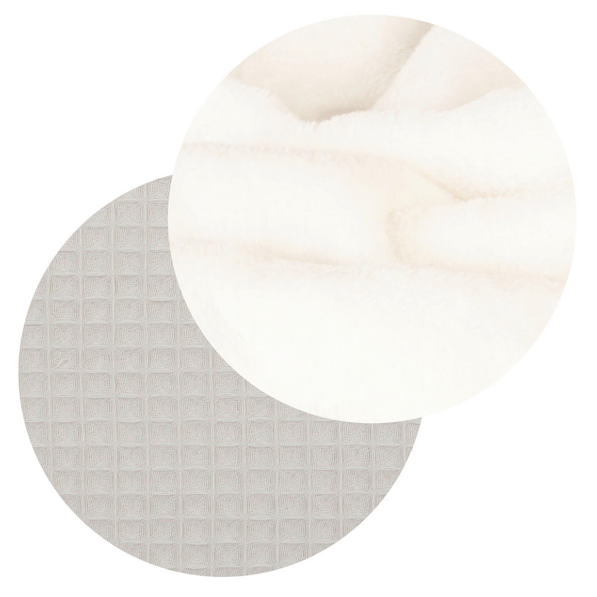 KUSCHELDECKE babybay Kuscheldecke 75x100 cm Waffelpiqué  - Grauweiß, Basics, Textil (100/75/1cm) - Babybay