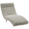 RELAXLIEGE in Webstoff Ecru  - Ecru/Schwarz, Design, Textil/Metall (78/83/168cm) - Welnova