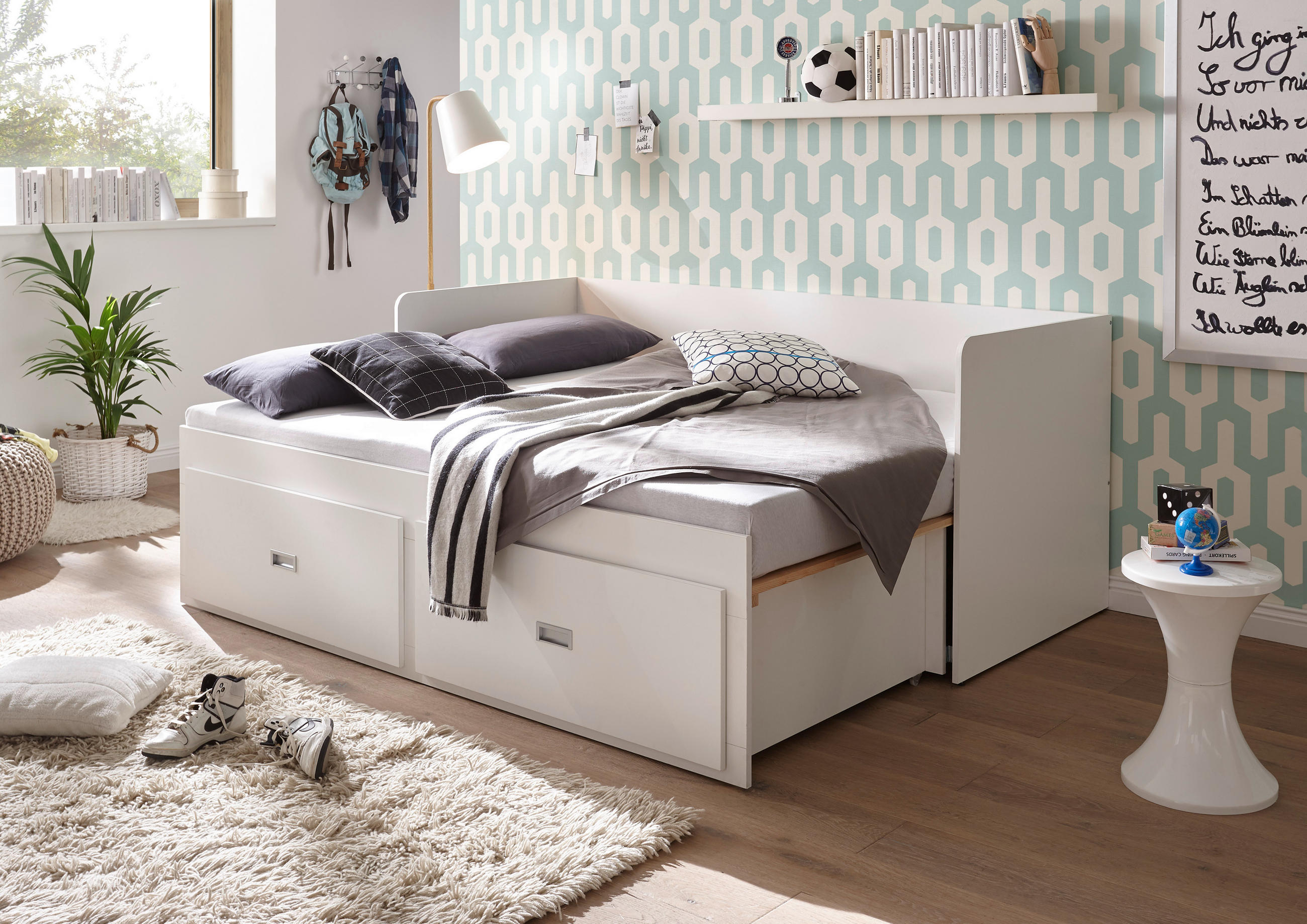 KIHÚZHATÓ ÁGY - feketefenyő, Konventionell (80/200cm) - Carryhome