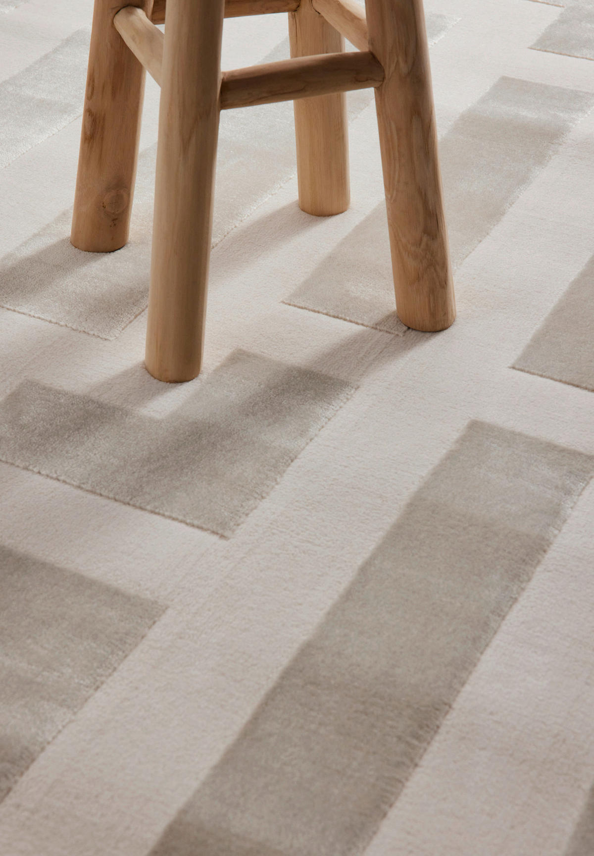 WEBTEPPICH 160/235 cm Perles Creme, Grau rechteckig  - Creme/Grau, Design, Kunststoff (160/235cm) - Elle Decoration