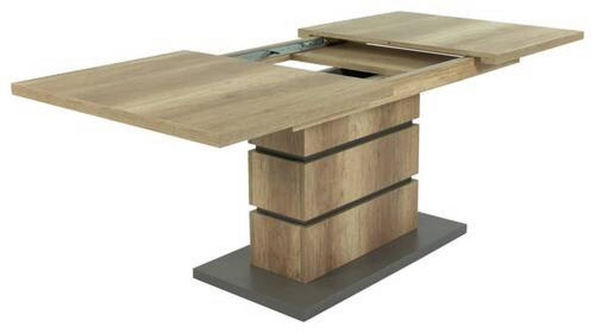 ESSTISCH in Holzwerkstoff 140/86/75 cm  - Anthrazit/Braun, MODERN, Holzwerkstoff (140/86/75cm) - MID.YOU