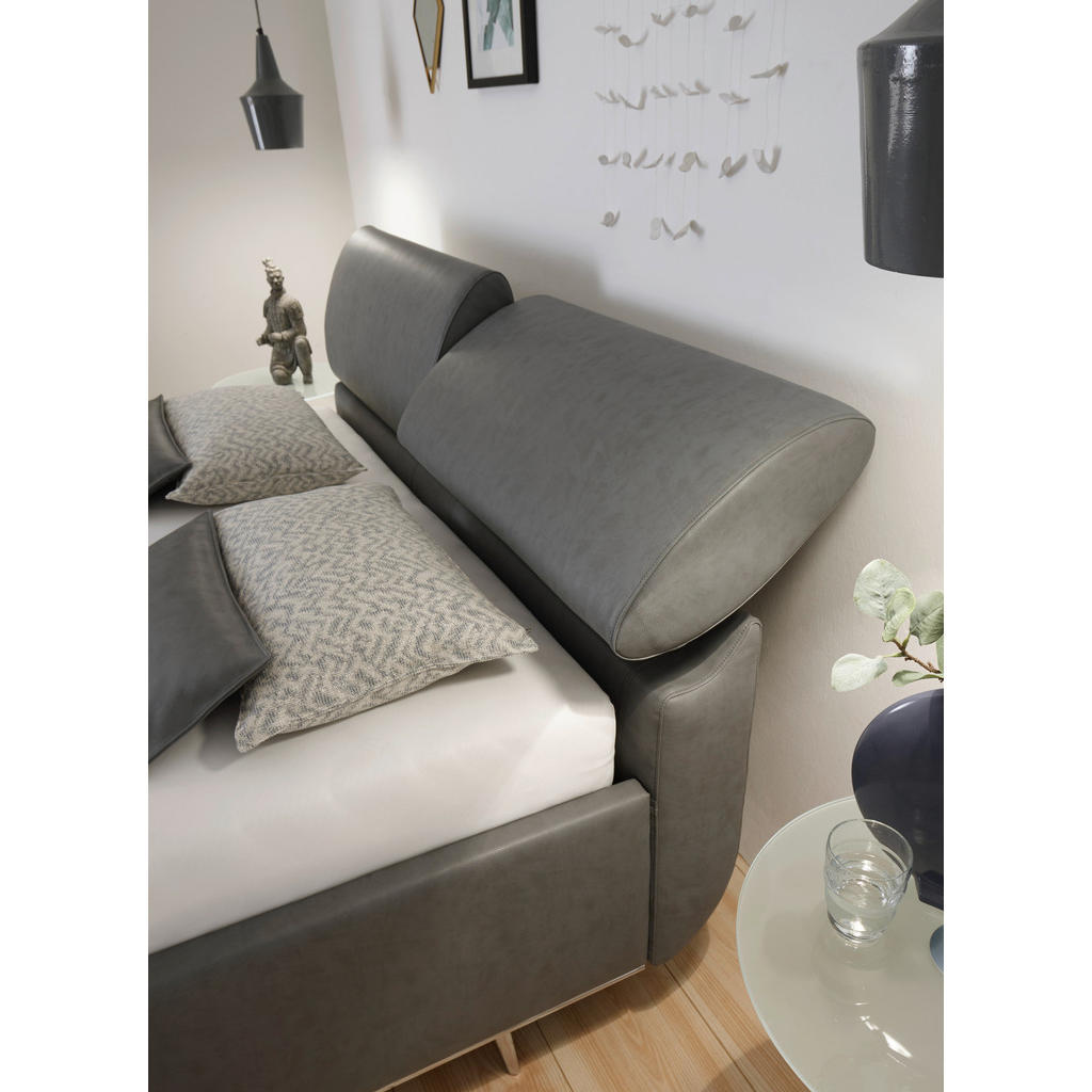 Thumbnail - RUF Betten Polsterbett, Dunkelgrau, Textil, H2 + H3, 2-Zonen, Höhe ca. 20 cm, 160x200 cm, alternative Größen erhältlich,...