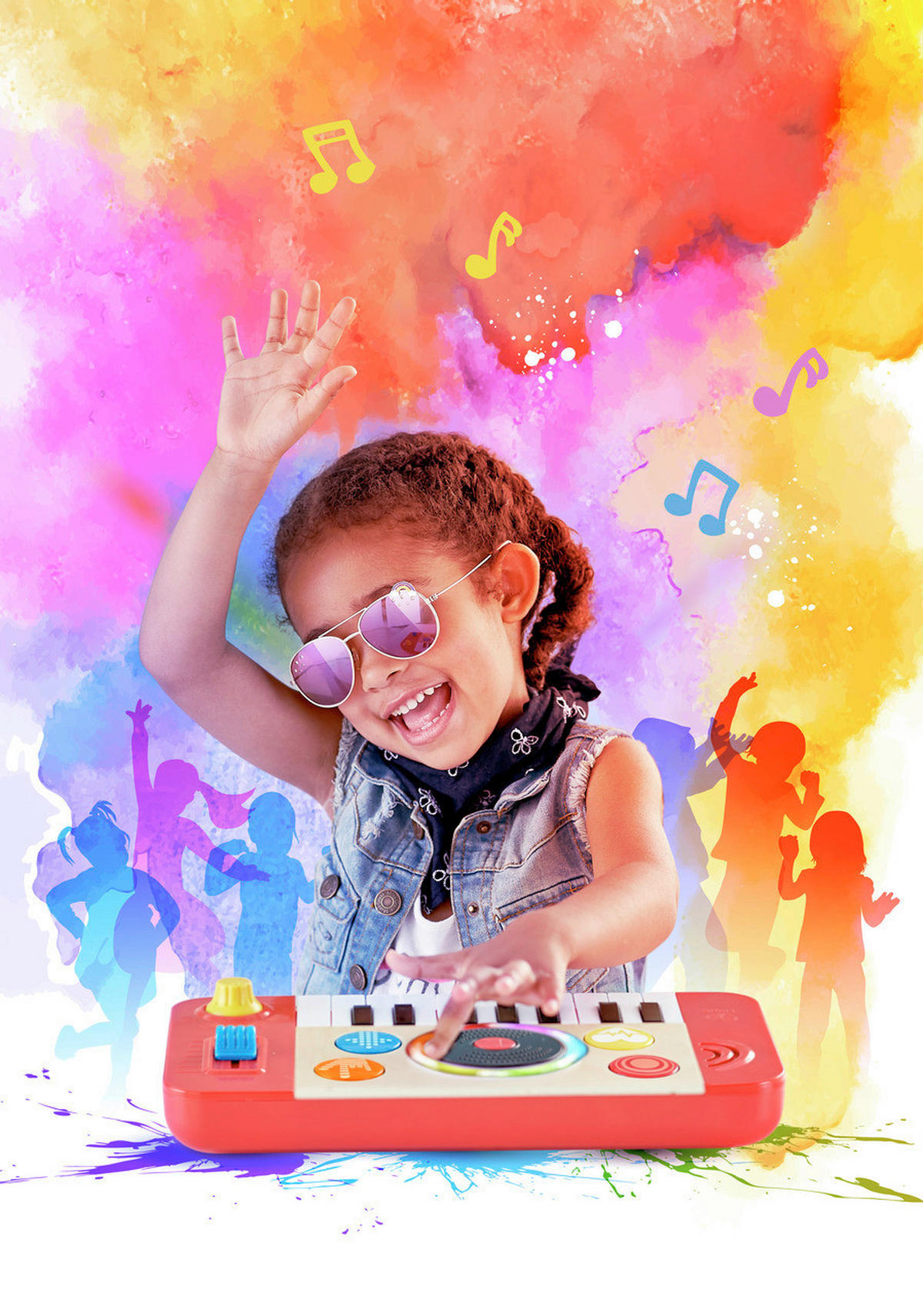 KINDER-MUSIC-PLAYER - Hellrot, Basics, Holzwerkstoff/Kunststoff (34/4,2/18,5cm) - Hape