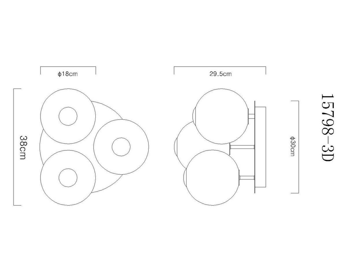 STROPNA LED-SVETILKA  LACY //3000 K/230 V/ - siva/črna, Konvencionalno, kovina/umetna masa (38/29,5cm) - Globo