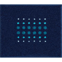 PREDLOŽKA PRED BIDET, 50/60 cm - modrá, Basics, textil/plast (50/60cm) - Grund