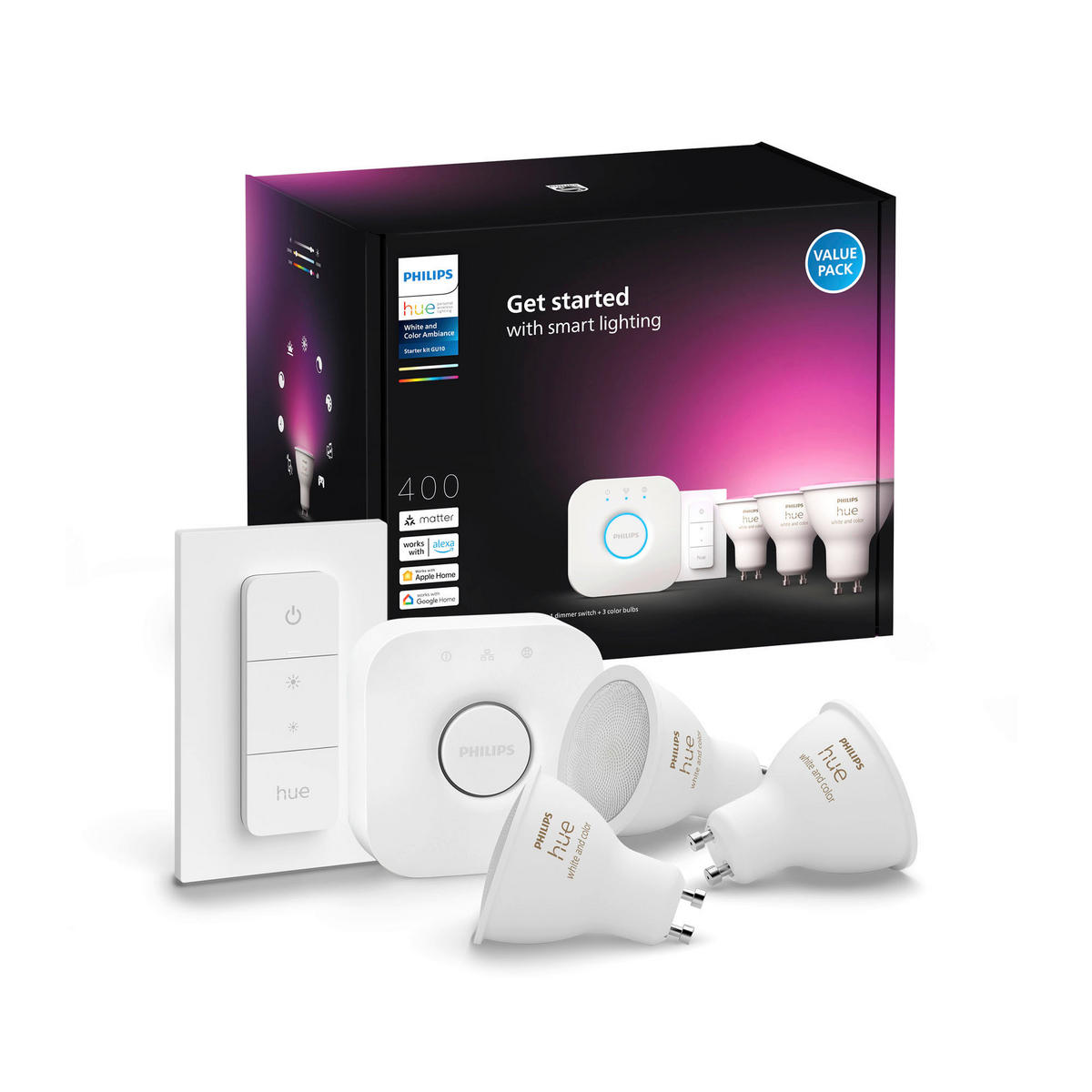 LED-LEUCHTMITTEL   GU10 4,2 W  - Weiss, Basics, Kunststoff (5,7/5/5cm) - Philips HUE