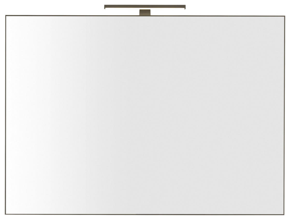 BADEZIMMERSPIEGEL 100/75/1 cm  - Bronzefarben, Design, Metall (100/75/1cm) - Dieter Knoll