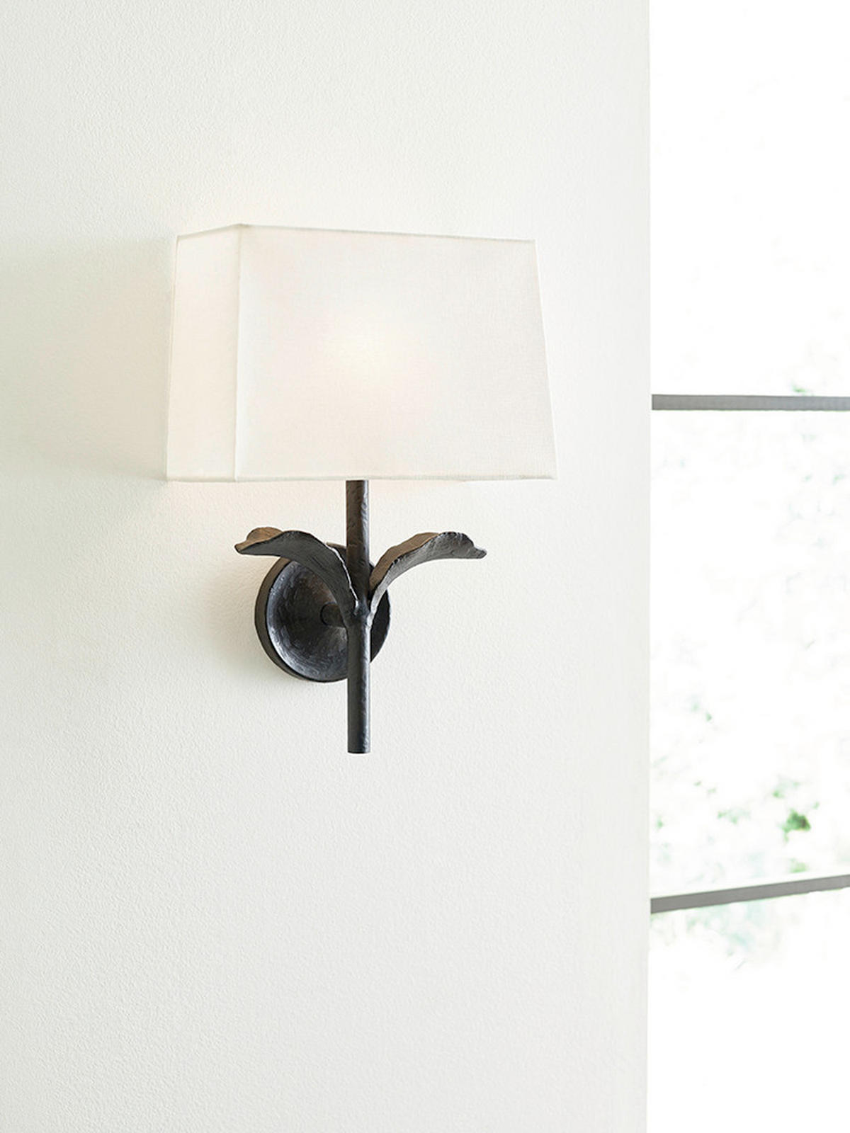 VÄGGLAMPA Georgia 27.9/16,5/42,5 cm   - mörkgrå, Basics, metall (27.9/16,5/42,5cm) - Elstead Lighting