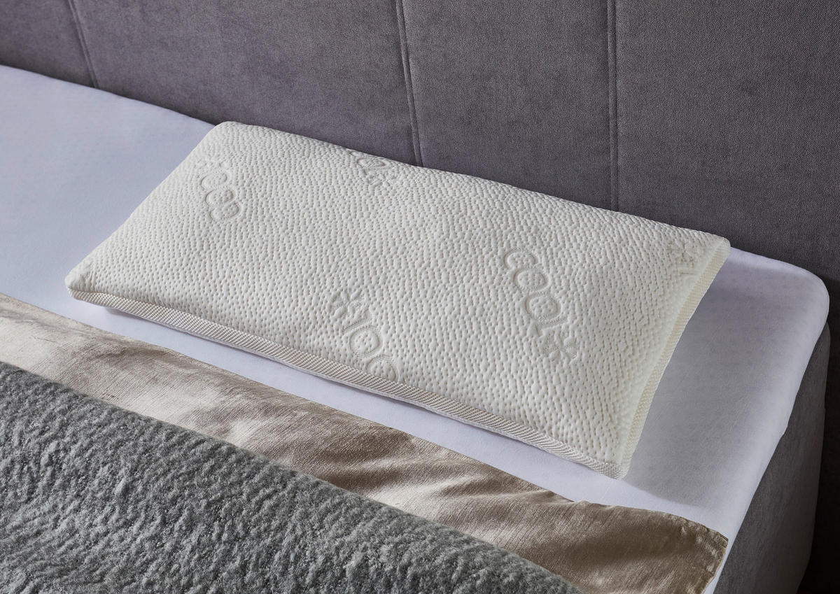 KOPFPOLSTER   - Weiß, Basics, Textil (80/12/40cm) - Boxxx