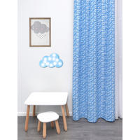 Material Textil Decorativ obscuritate  - albastru/alb, Basics, textil (150cm)