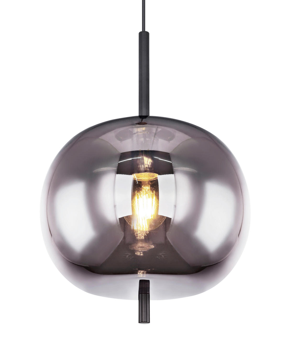 ZÁVĚSNÉ SVÍTIDLO, 30/120 cm  - černá, Design, kov/sklo (30/120cm) - Globo