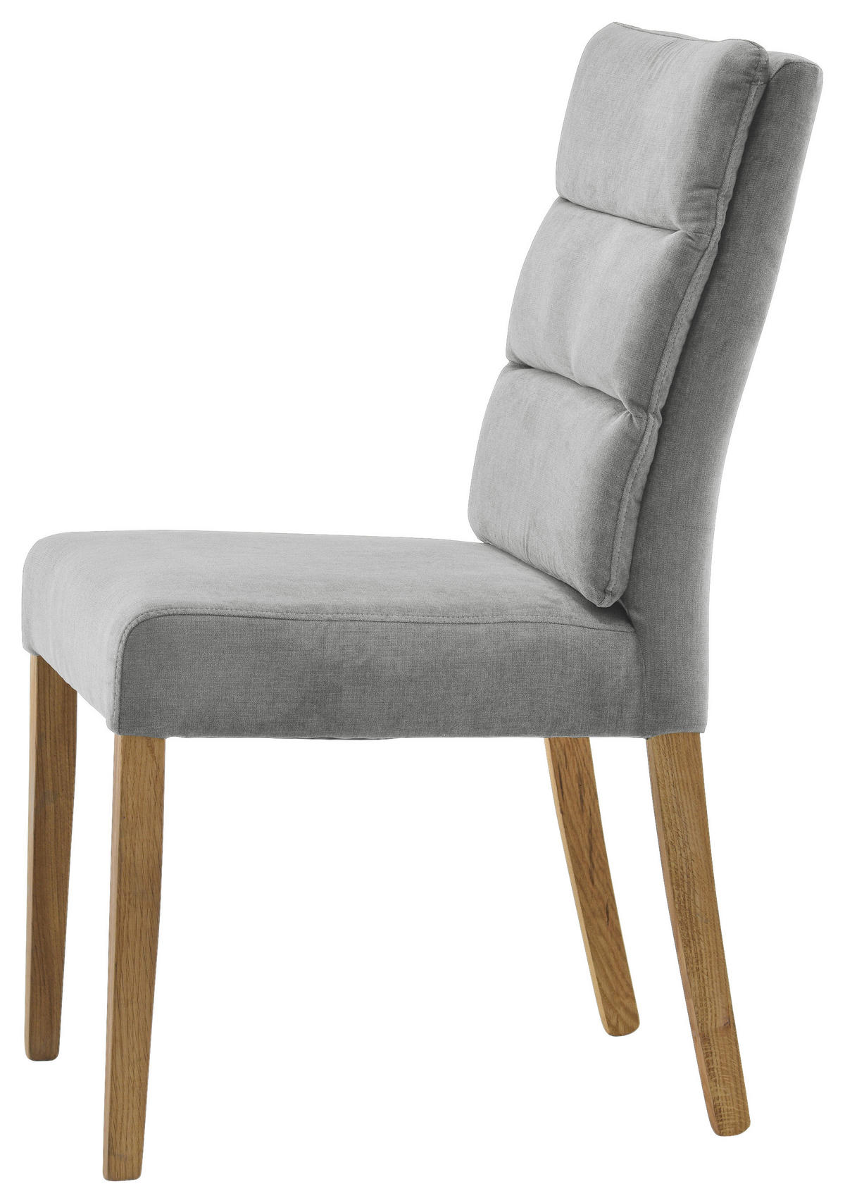 SZÉK fa, textil szürke, tölgyfa  - tölgyfa/szürke, Konventionell, textil/fa (47/95/64cm) - Cantus