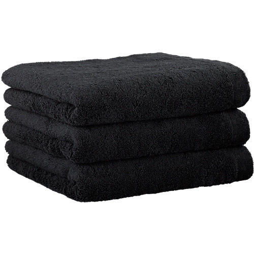 DUSCHTUCH Lifestyle Uni 70/140 cm  - Schwarz, Basics, Textil (70/140cm) - Cawoe